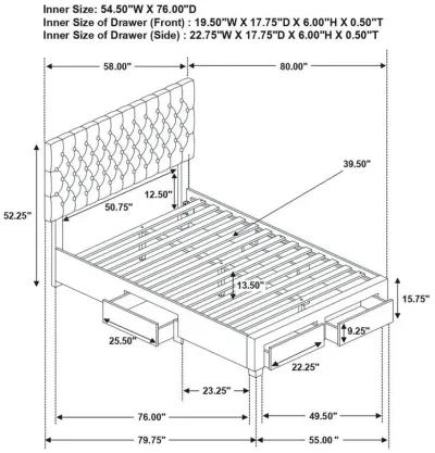 Soledad - Upholstered Storage Panel Bed