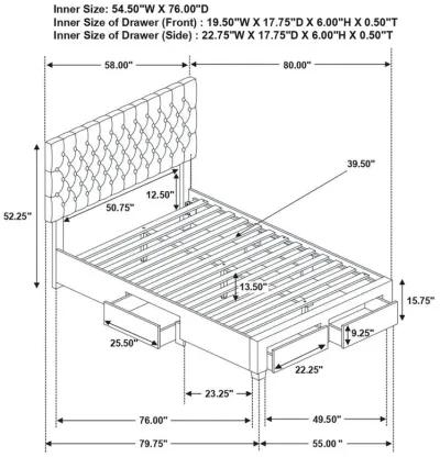 Soledad - Upholstered Storage Panel Bed