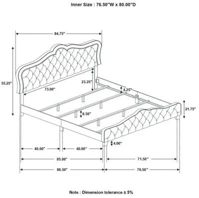 Bella - Upholstered Panel Bed