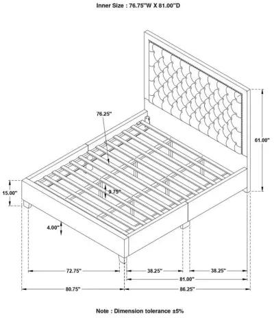 Hailey - Upholstered Panel Bed