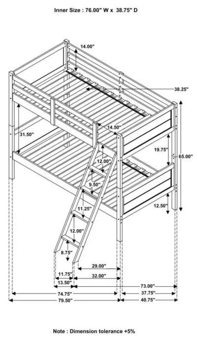 Ryder - Wood Bunk Bed