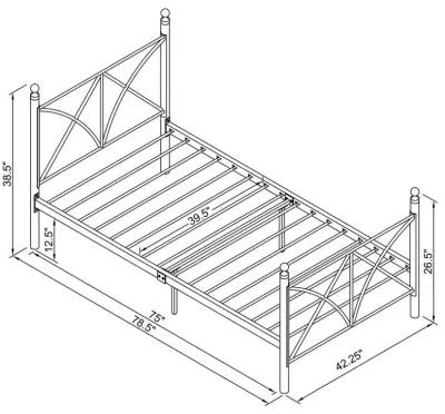 Hart - Metal Open Frame Bed