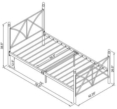 Hart - Metal Open Frame Bed