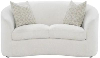 Rainn - Boucle Upholstered Sloped Arm Sofa Set