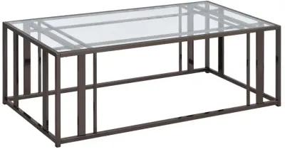 Adri - Rectangular Glass Top Coffee Table