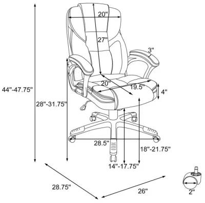 Kaffir - Upholstered Adjustable Home Office Desk Chair