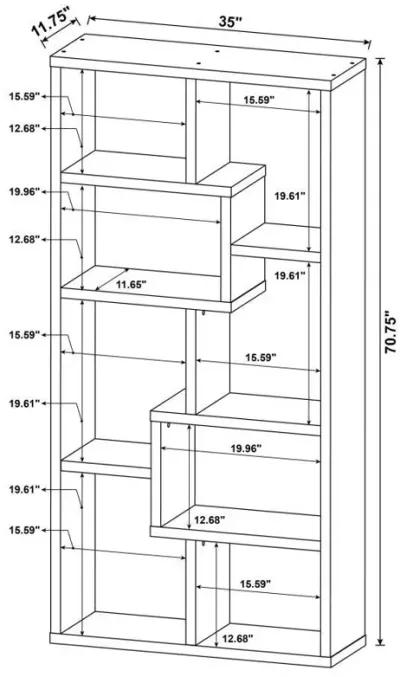 Theo - 6-Shelf Bookshelf