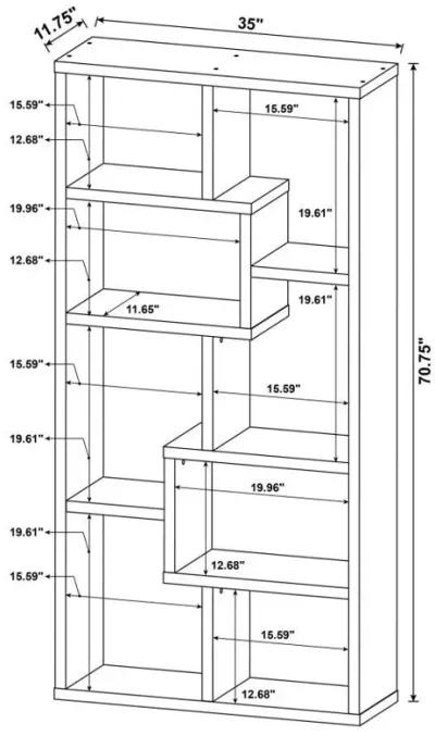 Theo - 6-Shelf Bookshelf