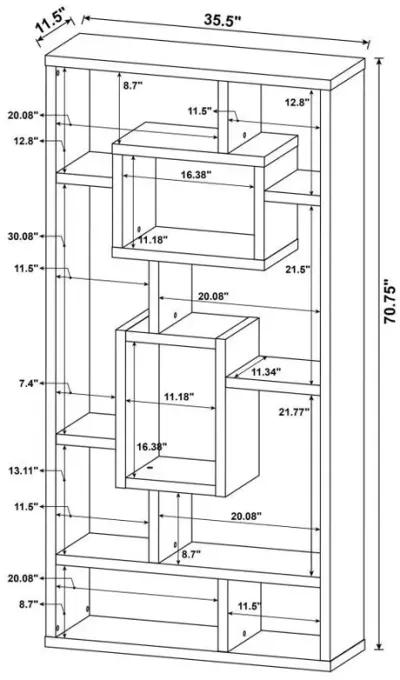 Corey - 8-Shelf Bookshelf