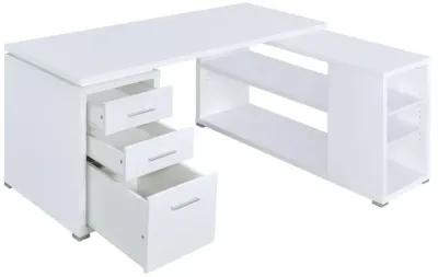 Yvette - 3-Drawer L-Shape Computer Desk