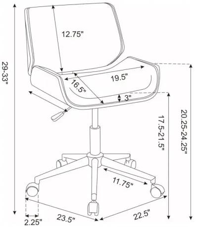 Addington - Upholstered Adjustable Office Desk Chair