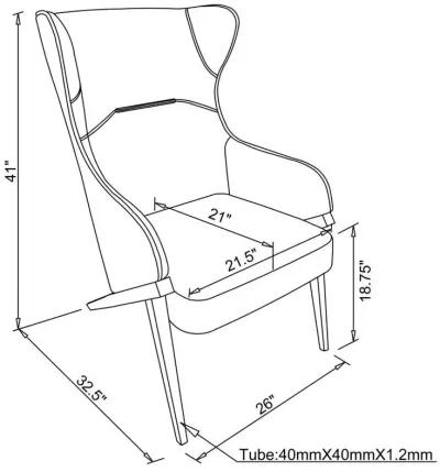 Walker - Upholstered High Wingback Accent Chair