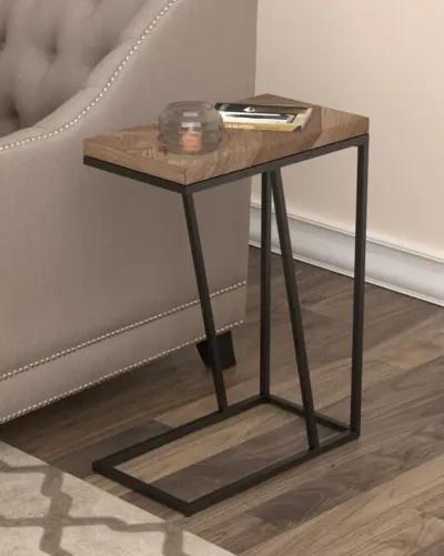 Sergio - Engineered Wood C-Shaped Side Table