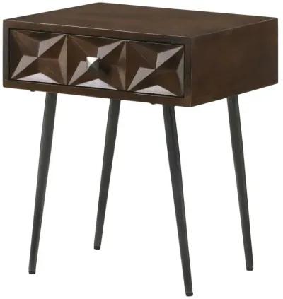 Ezra - 1-Drawer Rectangular Accent Side Table