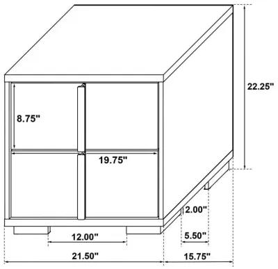 Marceline - 2-Drawer Nightstand