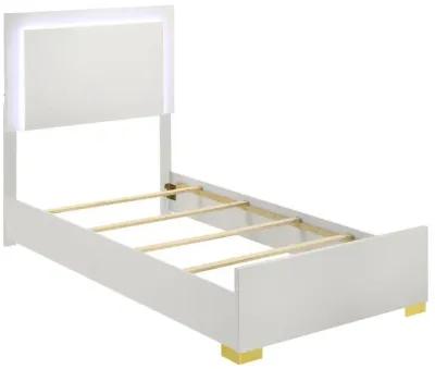 Marceline - Wood LED Panel Bed