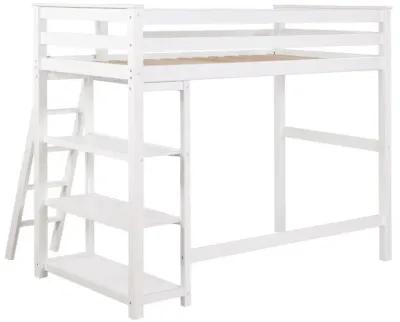 Anica - 3-Shelf Wood Loft Bed