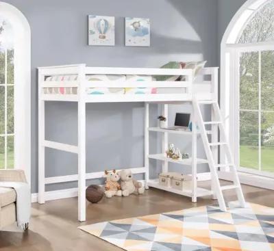 Anica - 3-Shelf Wood Loft Bed