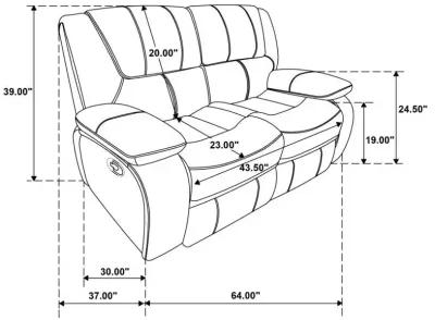 Camila - Upholstered Reclining Sofa Set