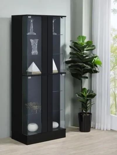 Cabra - 4-door LED Curio Display Cabinet