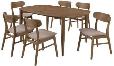 Dortch - Oval Solid Wood Dining Set