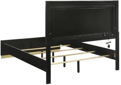 Caraway - Wood LED Panel Bed