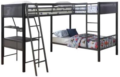 Meyers - Metal Bunk Bed With Loft