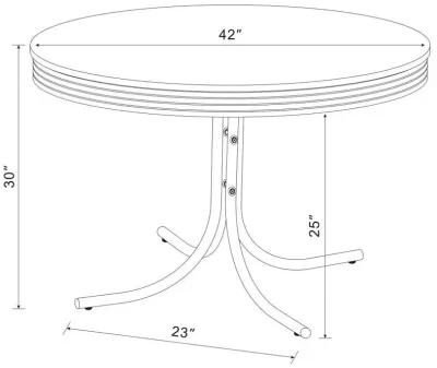 Retro - Round Dining Table Set