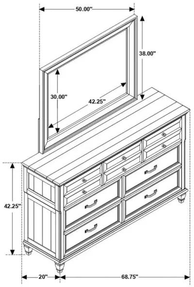 Avenue - 8-Drawer Dresser With Mirror