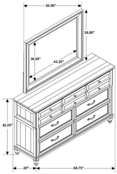 Avenue - 8-Drawer Dresser With Mirror