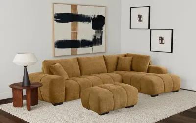 Camacho - Upholstered Sectional Sofa With Ottoman Set