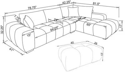 Camacho - Upholstered Sectional Sofa With Ottoman Set