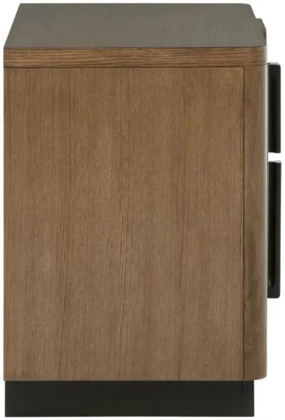 Terrace - 2-Drawer Nightstand Bedside Table - Ash Brown