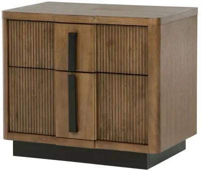 Terrace - 2-Drawer Nightstand Bedside Table - Ash Brown