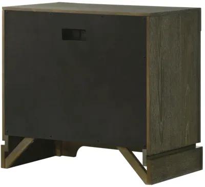 Gran Park - 2-Drawer Nightstand Bedside Table - Dark Cocoa