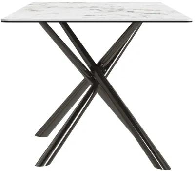 Carvell - Rectangular Sintered Stone Dining Table - Mirage White