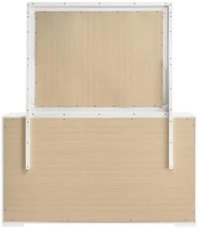 Ives - 6-Drawer Dresser And Mirror - White High Gloss