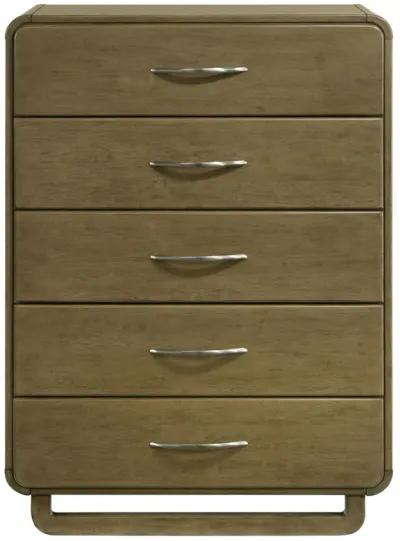 Amsbury - 5-Drawer Chest Of Drawers - Nutmeg