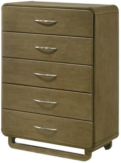 Amsbury - 5-Drawer Chest Of Drawers - Nutmeg