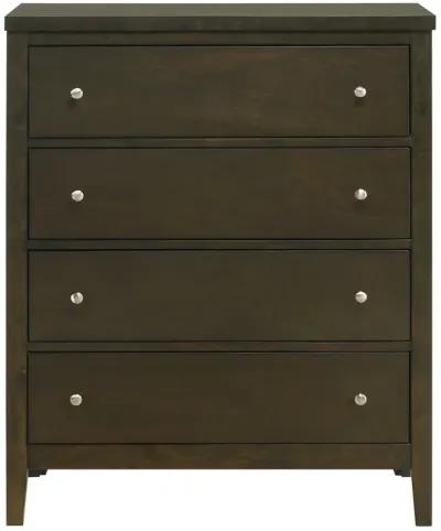 Wilkes - 5-Drawer Chest Of Drawers - Dark Cocoa