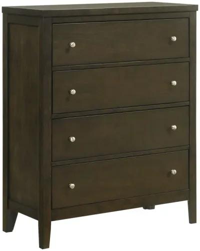 Wilkes - 5-Drawer Chest Of Drawers - Dark Cocoa