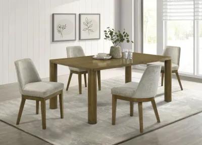 Castlewood - Rectangular Wood Dining Table - Brown Oak