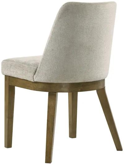 Castlewood - Upholstered Dining Chair (Set of 2) - Brown Oak