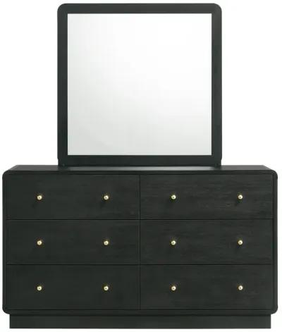 Cavelle - 6-Drawer Dresser And Mirror - Black