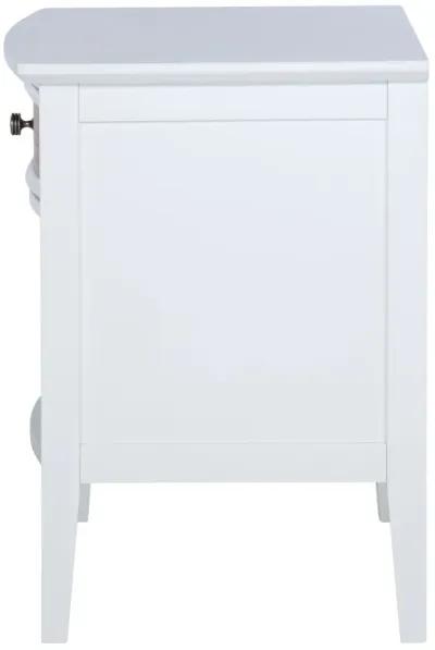 Bexhill - 1-Drawer Nightstand Bedside Table - White