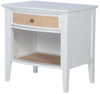 Bexhill - 1-Drawer Nightstand Bedside Table - White