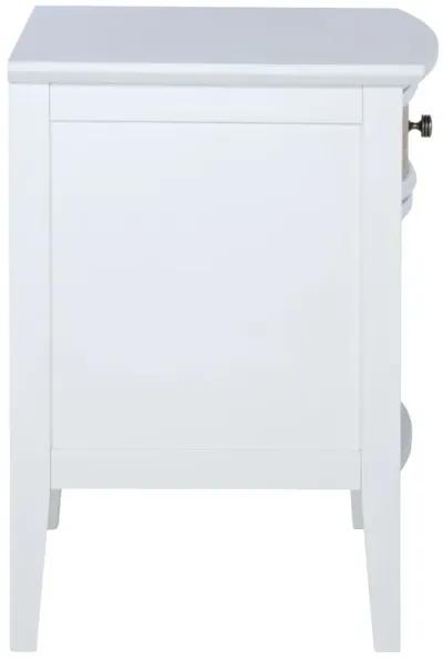 Bexhill - 1-Drawer Nightstand Bedside Table - White