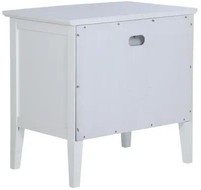 Bexhill - 1-Drawer Nightstand Bedside Table - White