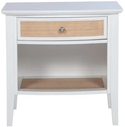 Bexhill - 1-Drawer Nightstand Bedside Table - White