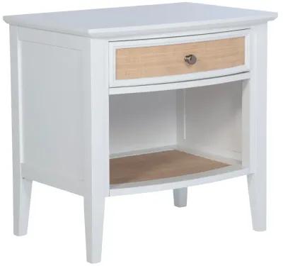 Bexhill - 1-Drawer Nightstand Bedside Table - White